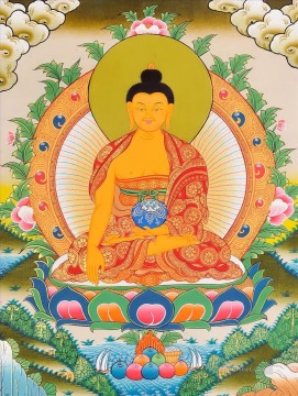 仏教徒 Painting - ゴータマ・ブッダ チベット仏教